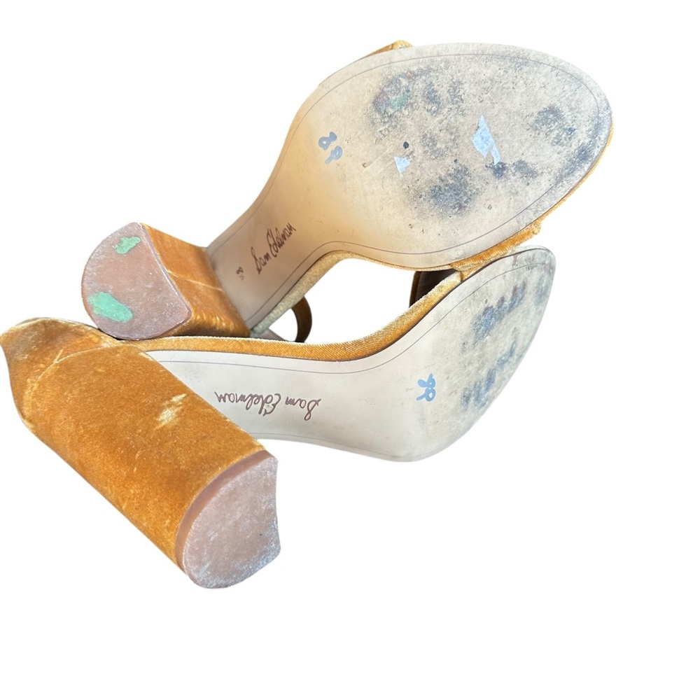 SAM EDELMAN Yaro Velvet Sandals - Picture 7 of 8